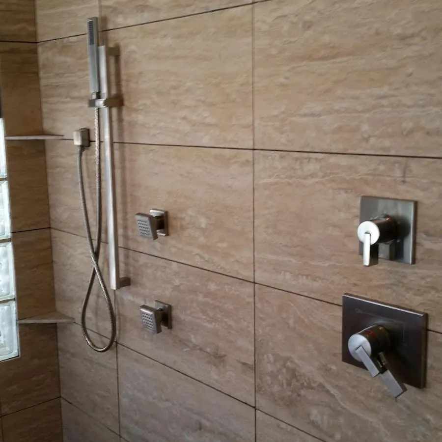 Shower fixture installation for Water Heater Replacement in Evans
